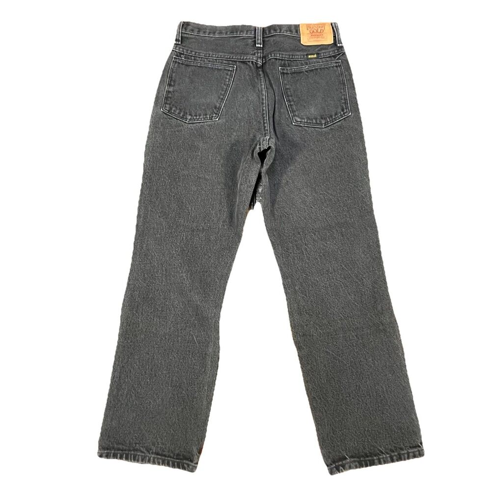 Legendary Gold Rustler Jeans 29x28 Black USA Straight